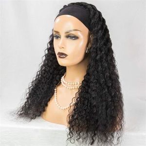 SOLD! 100% Human hair curly headband wig 12 inches